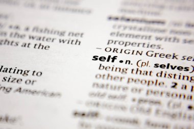 Word or phrase self in a dictionary.