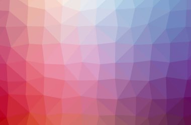 İllüstrasyon soyut mavi, kırmızı yatay düşük Poli arka plan. Güzel çokgen tasarım deseni. 