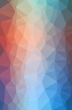 Mavi ve kırmızı dikey düşük Poli arka plan resmi. Güzel çokgen tasarım deseni. 