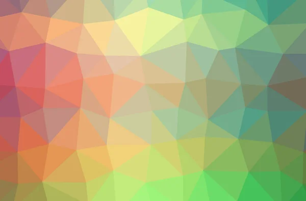 Illustration du fond abstrait vert, jaune horizontal bas poly. Magnifique motif polygone . — Photo