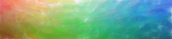 Abstrakte Darstellung Von Blauem Grünem Gelbem Und Rotem Aquarellhintergrund — Stockfoto
