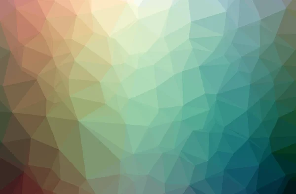 Illustration av abstrakt blå, gula och röda horisontella låg poly bakgrund. Vackra polygon designmönster. — Stockfoto