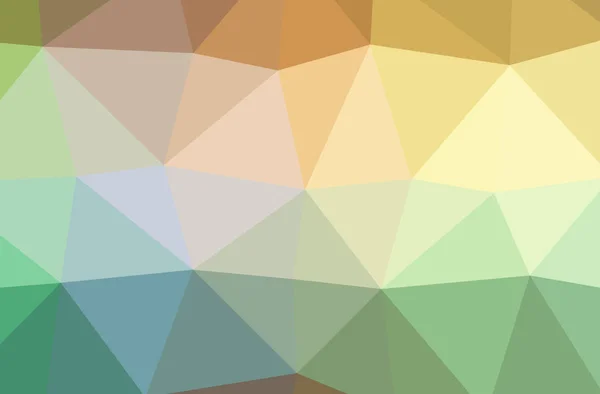 Illustration of abstract Green, Orange, Yellow horizontal low poly background. Beautiful polygon design pattern. — Stock Photo, Image