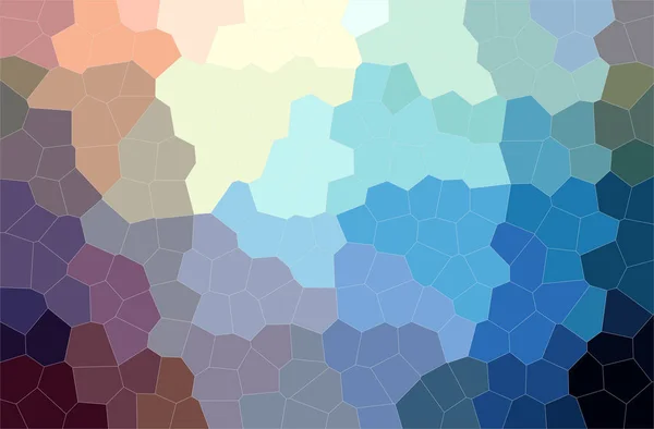 Abstracte Illustratie Van Blauw Bruin Middelgrote Hexagon Achtergrond — Stockfoto