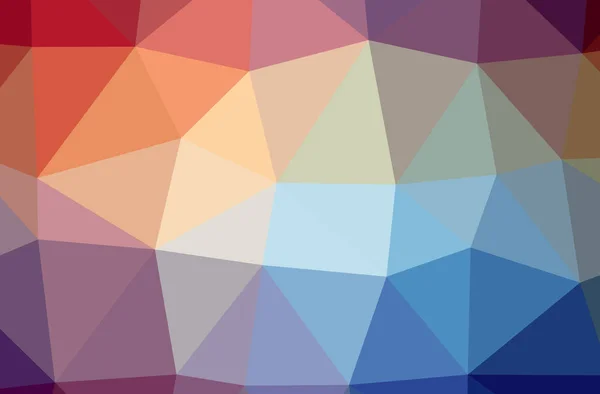 Illustration Abstract Blue Red Yellow Horizontal Low Poly Background Beautiful — Stock Photo, Image
