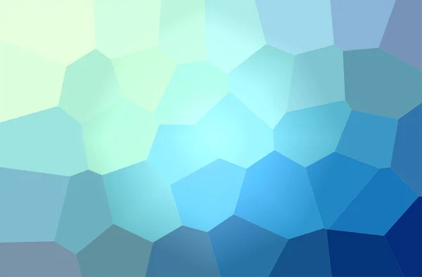Ilustración abstracta del fondo azul y verde del hexágono gigante — Foto de Stock