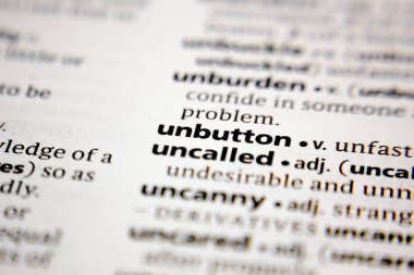 Sözlükte düğmeleri aç.