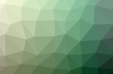 Soyut yeşil yatay düşük Poli arka plan resmi. Güzel çokgen tasarım deseni. 