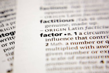 Sözlükteki sözcük ya da ifade faktörü.