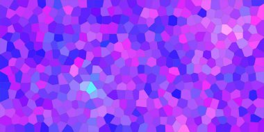 Mor ve mavi parlak Küçük Altıgen arka plan illüstrasyon.