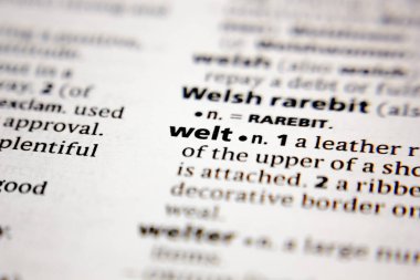 Sözlükte kelime ya da cümle izi.