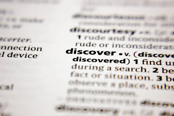 Word or phrase discover in a dictionary. — 스톡 사진