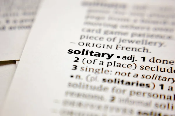 Λέξη ή φράση μοναχική σε ένα λεξικό. — Φωτογραφία Αρχείου