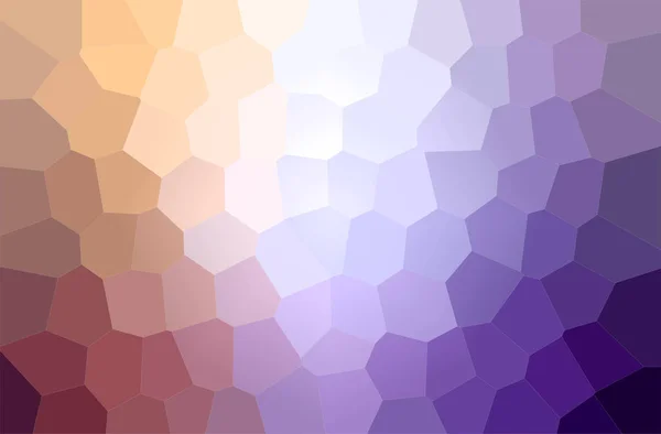 Ilustración abstracta de púrpura, amarillo Big Hexagon fondo — Foto de Stock