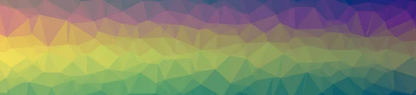 Illustration von abstrakten grünen, lila, gelben Banner Low-Poly-Hintergrund. schönes Polygon-Muster. — Stockfoto