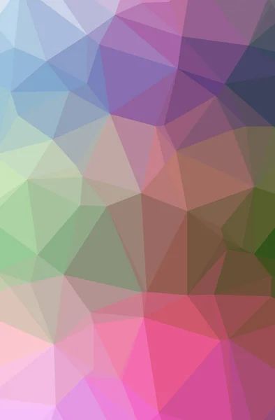 Illustratie van abstracte blauw, groen, roze verticale laag poly achtergrond. Prachtige veelhoek ontwerp patroon. — Stockfoto