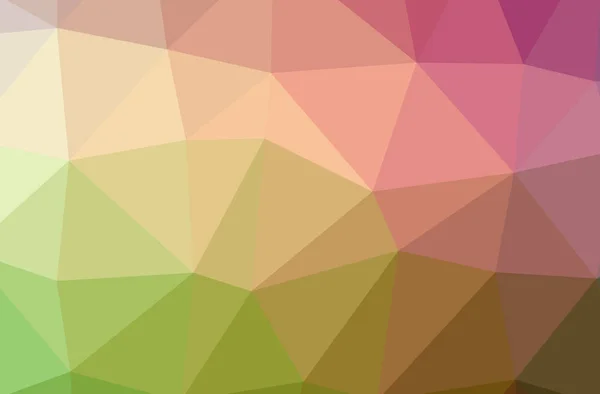 Illustration of abstract Green, Orange, Yellow horizontal low poly background. Beautiful polygon design pattern. — Stock Photo, Image