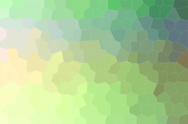 Ilustrasi abstrak dari latar belakang Hexagon ukuran tengah berwarna hijau dan kuning — Stok Foto