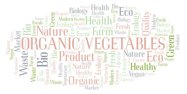 Organic Vegetables word cloud. — Stock Photo, Image