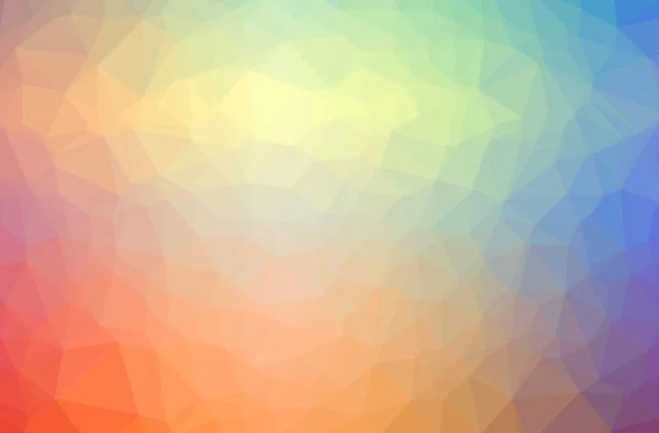 Ilustrace z abstraktní modrá, oranžová, žlutá vodorovná nízké poly pozadí. Krásný mnohoúhelník návrhový vzor. — Stock fotografie