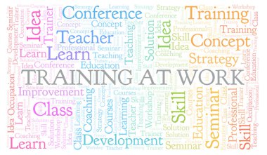 Eğitim At Work kelime bulut.