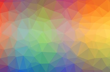 Soyut yeşil, turuncu yatay düşük Poli arka plan resmi. Güzel çokgen tasarım deseni. 