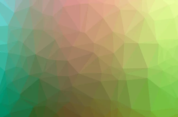 Ilustração do abstrato Brown, verde, amarelo horizontal baixo fundo poli. Belo padrão de design de polígono . — Fotografia de Stock