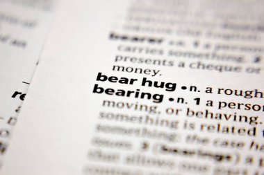 Word or phrase bear hug in a dictionary.