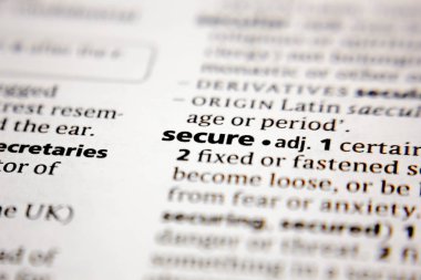 Sözcük ya da ifade sözlükte güvenli.