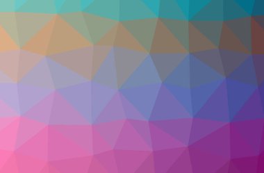 Soyut Mavi, Mor, Kırmızı Ve Yeşil yatay düşük poli arka plan İllüstrasyon. Güzel çokgen tasarım deseni. 