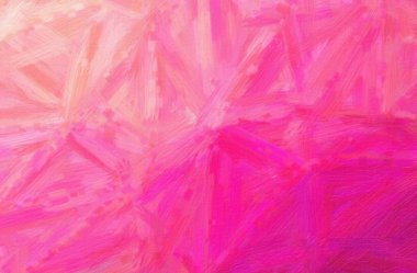 Kıl fırça yağlı boya pembe soyut gösteren resim