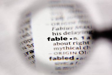 Sözlükte sözcük ya da sözcük efsanesi.