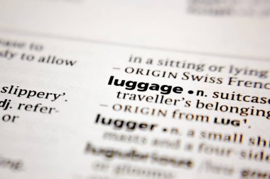 Sözlükte sözlük ya da ifade bagajı.