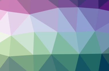 Soyut düşük poli mavi yatay arkaplan çizimi.