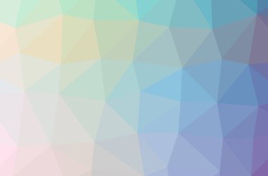 Mavi, sarı ve yeşil yatay düşük Poli arka plan resmi. Güzel çokgen tasarım deseni. 