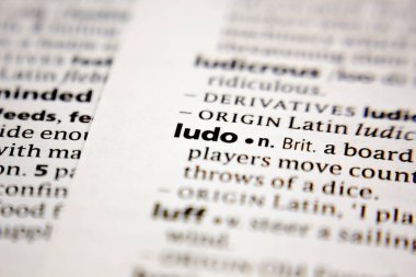 Sözlükte kelime ya da ifade ludosu.