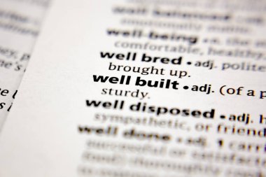 Bir sözlükte iyi inşa edilmiş sözcük veya cümle.