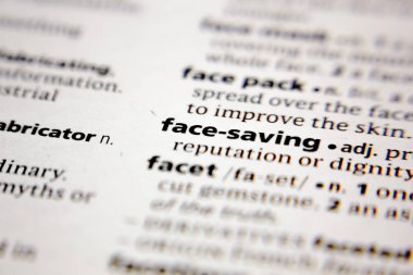 Sözlükte yüz kaydedici sözcük veya ifade.