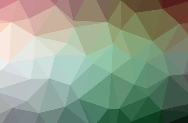 Illustration of abstract Green horizontal low poly background. Beautiful polygon design pattern. — Stock Photo, Image