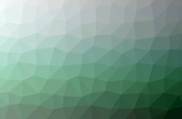 Ilustración de fondo polivinílico bajo horizontal verde abstracto. Hermoso patrón de diseño polígono . —  Fotos de Stock
