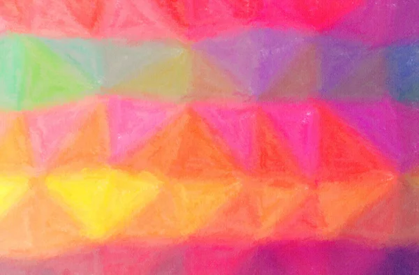 Abstrakte Darstellung von grünem, rosa, gelbem Wachsmalkreide-Hintergrund — Stockfoto