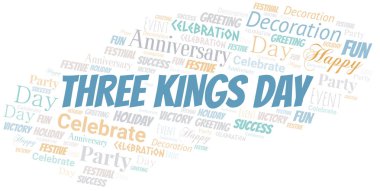 Üç Kral günü Word bulutu. Metin Ile yapılan wordcloud.