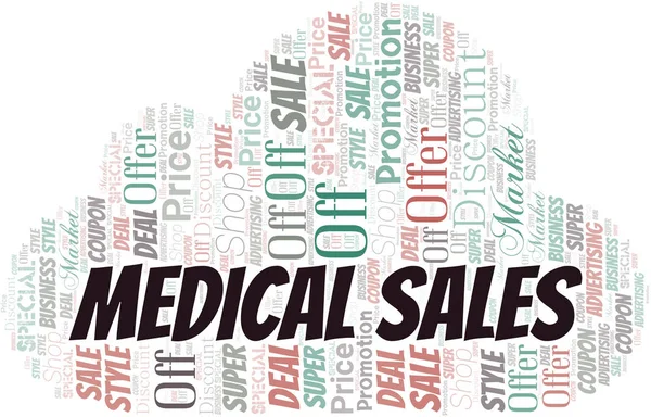 Tıbbi Satış Kelime Bulut. Wordcloud Metin ile yapılan.