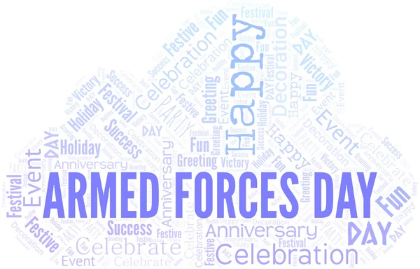 Dia das Forças Armadas Word Cloud. Wordcloud feito com texto . —  Vetores de Stock