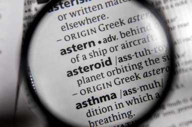 Sözlüğe sözcük veya tümcecik asteroit.