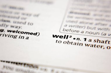 Sözlükte iyi bir sözcük veya cümle.