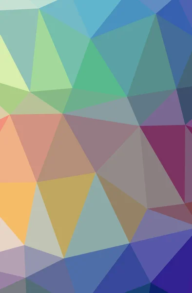 Ilustración de fondo polivinílico vertical abstracto azul, verde, amarillo. Hermoso patrón de diseño polígono . —  Fotos de Stock