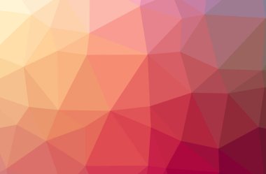 Soyut kırmızı yatay düşük Poli arka plan resmi. Güzel çokgen tasarım deseni. 