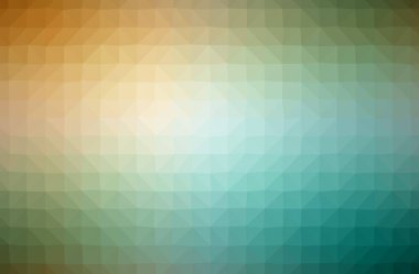 Mavi, yeşil ve sarı yatay düşük Poli arka plan resmi. Güzel çokgen tasarım deseni. 