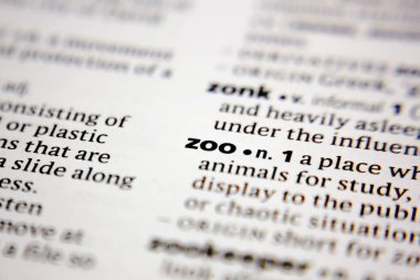 Sözlükte Word veya tümcecik Hayvanat Bahçesi.